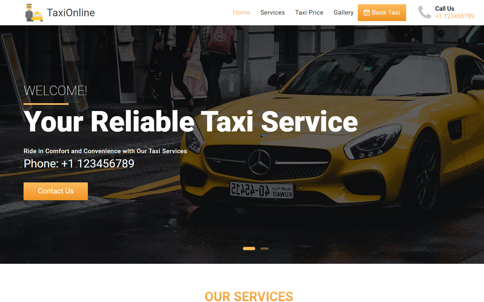 taxi template
